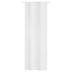 vidaXL Toldo pantalla para balcón tela oxford blanco 80x240 cm