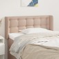 vidaXL Cabecero de cuero sintético color capuchino 83x16x78/88 cm
