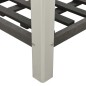 vidaXL Mesa de cultivo para jardín con estante WPC gris 150x50x90 cm