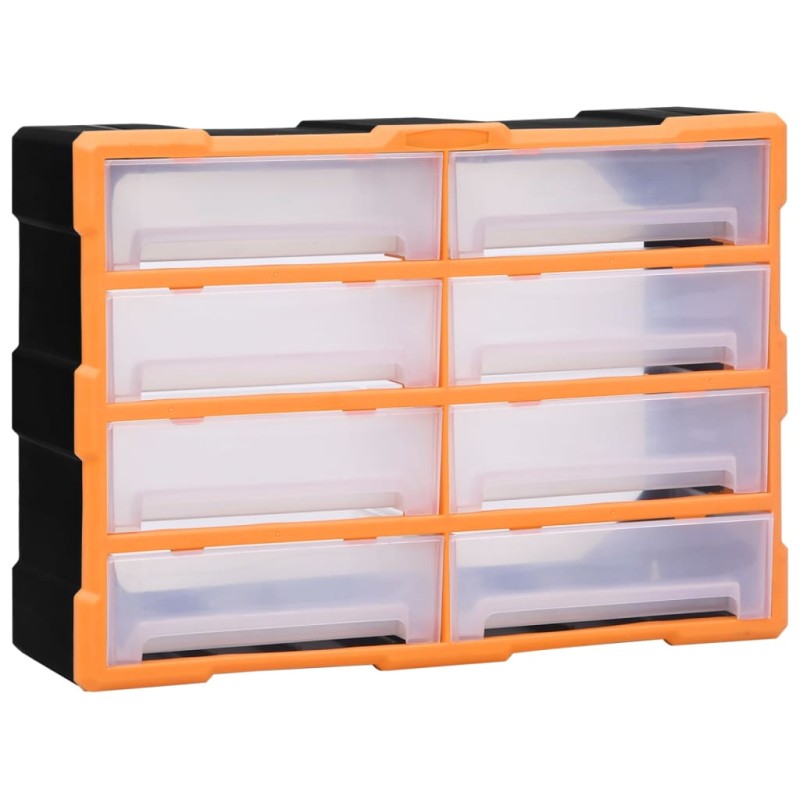 vidaXL Organizador multicajones con 8 cajones grandes 52x16x37 cm vidaXL Organizador multicajones con 8 cajones grandes 52x16x37 cm