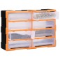 vidaXL Organizador multicajones con 8 cajones grandes 52x16x37 cm vidaXL Organizador multicajones con 8 cajones grandes 52x16x37 cm