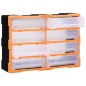 vidaXL Organizador multicajones con 8 cajones grandes 52x16x37 cm vidaXL Organizador multicajones con 8 cajones grandes 52x16x37 cm