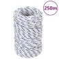 vidaXL Cuerda de barco polipropileno blanco 2 mm 250 m vidaXL Cuerda de barco polipropileno blanco 2 mm 250 m