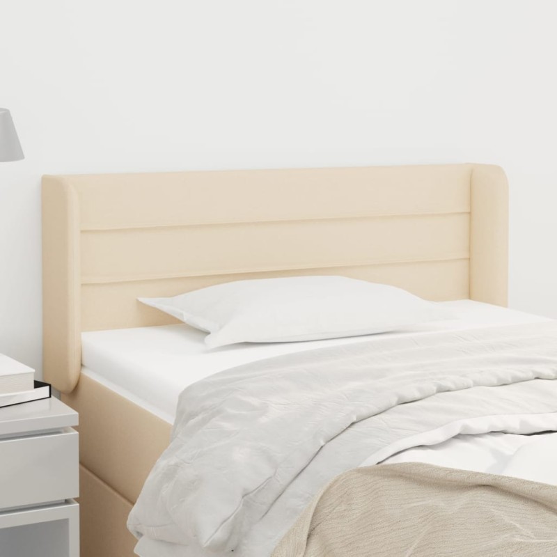 vidaXL Cabecero de tela color crema 83x16x78/88 cm vidaXL Cabecero de tela color crema 83x16x78/88 cm