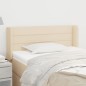vidaXL Cabecero de tela color crema 83x16x78/88 cm vidaXL Cabecero de tela color crema 83x16x78/88 cm