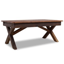 vidaXL Mesa de centro de madera reciclada 110x60x45 cm