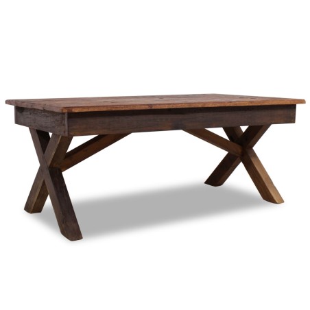 vidaXL Mesa de centro de madera reciclada 110x60x45 cm