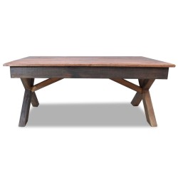 vidaXL Mesa de centro de madera reciclada 110x60x45 cm