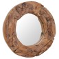 vidaXL Espejo decorativo de teca 60 cm redondo vidaXL Espejo decorativo de teca 60 cm redondo