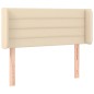 vidaXL Cabecero de tela color crema 83x16x78/88 cm vidaXL Cabecero de tela color crema 83x16x78/88 cm