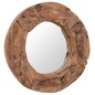 vidaXL Espejo decorativo de teca 60 cm redondo vidaXL Espejo decorativo de teca 60 cm redondo