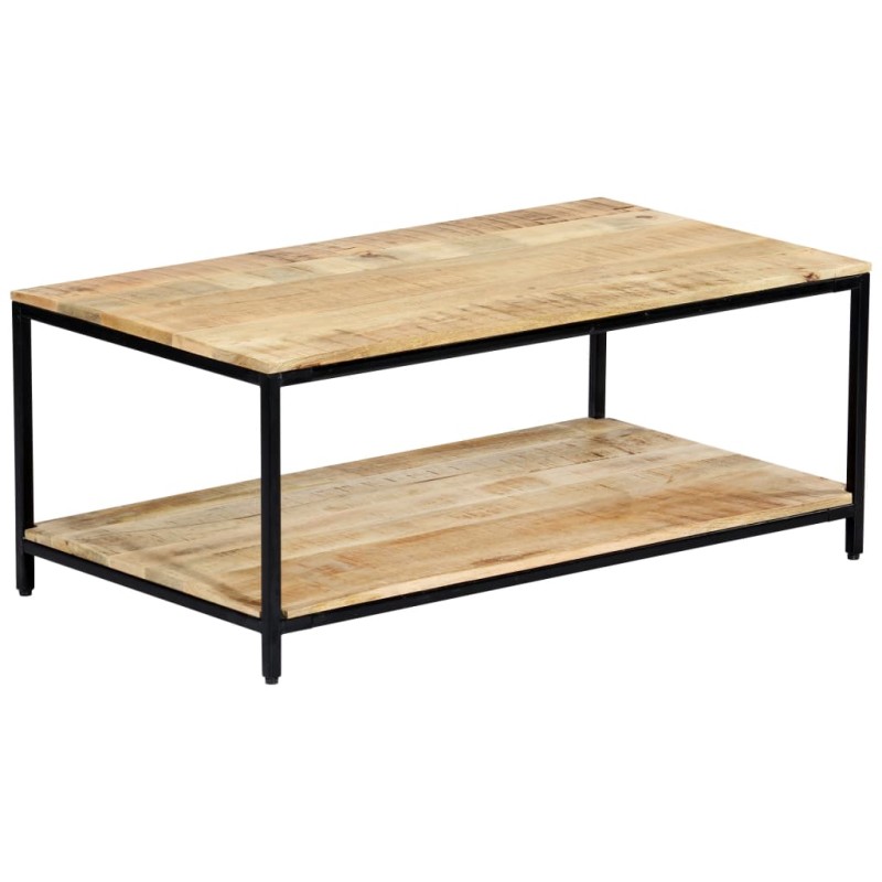 vidaXL Mesa de centro de madera maciza de mango 110x60x45 cm vidaXL Mesa de centro de madera maciza de mango 110x60x45 cm