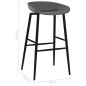 vidaXL Taburetes de cocina 2 unidades gris vidaXL Taburetes de cocina 2 unidades gris