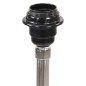 vidaXL Lámpara de trípode madera maciza de teca marrón y blanco 141 cm vidaXL Lámpara de trípode madera maciza de teca marrón y blanco 141 cm