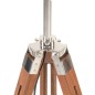 vidaXL Lámpara de trípode madera maciza de teca marrón y blanco 141 cm vidaXL Lámpara de trípode madera maciza de teca marrón y blanco 141 cm