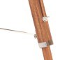 vidaXL Lámpara de trípode madera maciza de teca marrón y blanco 141 cm vidaXL Lámpara de trípode madera maciza de teca marrón y blanco 141 cm