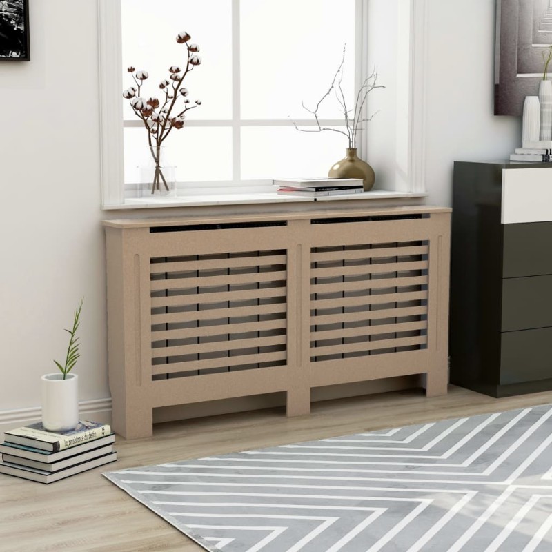 vidaXL Cubierta para radiador MDF 152x19x81,5 cm vidaXL Cubierta para radiador MDF 152x19x81,5 cm