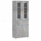 vidaXL Aparador alto madera contrachapada gris hormigón 69,5x34x180 cm vidaXL Aparador alto madera contrachapada gris hormigón 69,5x34x180 cm