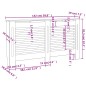 vidaXL Cubierta para radiador MDF 152x19x81,5 cm vidaXL Cubierta para radiador MDF 152x19x81,5 cm