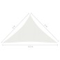 vidaXL Toldo de vela blanco HDPE 160 g/m² 3x3x4,2 m vidaXL Toldo de vela blanco HDPE 160 g/m² 3x3x4,2 m