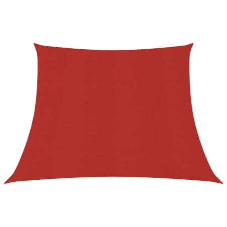 vidaXL Toldo de vela HDPE rojo 160 g/m² 3/4x3 m