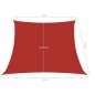 vidaXL Toldo de vela HDPE rojo 160 g/m² 3/4x3 m vidaXL Toldo de vela HDPE rojo 160 g/m² 3/4x3 m