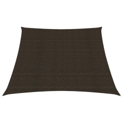 vidaXL Toldo de vela HDPE marrón 160 g/m² 4/5x3 m