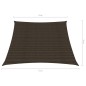 vidaXL Toldo de vela HDPE marrón 160 g/m² 4/5x3 m vidaXL Toldo de vela HDPE marrón 160 g/m² 4/5x3 m