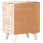 vidaXL Mesita de noche tallada de madera maciza de acacia 40x30x50 cm vidaXL Mesita de noche tallada de madera maciza de acacia 40x30x50 cm