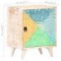 vidaXL Mesita de noche tallada de madera maciza de acacia 40x30x50 cm vidaXL Mesita de noche tallada de madera maciza de acacia 40x30x50 cm