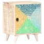 vidaXL Mesita de noche tallada de madera maciza de acacia 40x30x50 cm vidaXL Mesita de noche tallada de madera maciza de acacia 40x30x50 cm