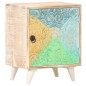 vidaXL Mesita de noche tallada de madera maciza de acacia 40x30x50 cm vidaXL Mesita de noche tallada de madera maciza de acacia 40x30x50 cm