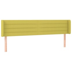 vidaXL Cabecero de tela verde 163x16x78/88 cm
