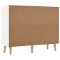 vidaXL Aparador madera de ingeniería blanco y roble Sonoma 90x30x72 cm