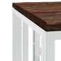 vidaXL Mesa de centro acero inoxidable y madera reciclada plateada vidaXL Mesa de centro acero inoxidable y madera reciclada plateada