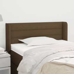vidaXL Cabecero de tela gris oscuro 93x16x78/88 cm