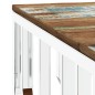 vidaXL Mesa de centro acero inoxidable y madera reciclada plateada vidaXL Mesa de centro acero inoxidable y madera reciclada plateada