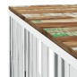 vidaXL Mesa de centro acero inoxidable y madera reciclada plateado vidaXL Mesa de centro acero inoxidable y madera reciclada plateado