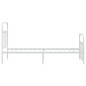 vidaXL Estructura cama metal con cabecero y pie cama blanca 80x200 cm vidaXL Estructura cama metal con cabecero y pie cama blanca 80x200 cm