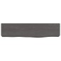 vidaXL Estante de pared madera roble tratada marrón oscuro 40x10x6 cm vidaXL Estante de pared madera roble tratada marrón oscuro 40x10x6 cm