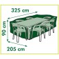 Nature Funda de muebles de jardín para mesa rectangular 325x205x90 cm Nature Funda de muebles de jardín para mesa rectangular 325x205x90 cm