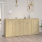 vidaXL Aparador de madera de ingeniería roble Sonoma 160x36x75 cm