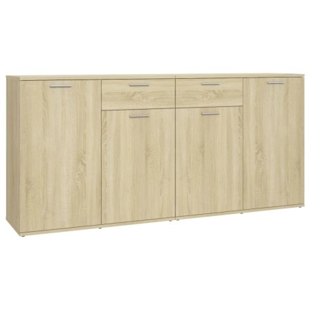 vidaXL Aparador de madera de ingeniería roble Sonoma 160x36x75 cm