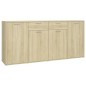 vidaXL Aparador de madera de ingeniería roble Sonoma 160x36x75 cm