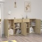 vidaXL Aparador de madera de ingeniería roble Sonoma 160x36x75 cm