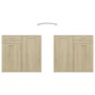 vidaXL Aparador de madera de ingeniería roble Sonoma 160x36x75 cm