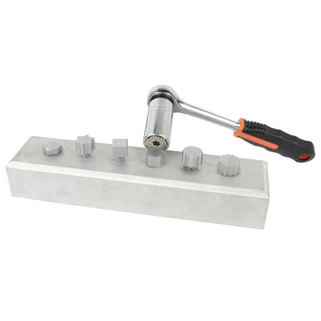 Brüder Mannesmann Llave de vaso universal 7-19 mm con carraca