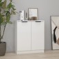 vidaXL Aparador de madera contrachapada blanco brillante 60x30x70 cm vidaXL Aparador de madera contrachapada blanco brillante 60x30x70 cm