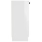 vidaXL Aparador de madera contrachapada blanco brillante 60x30x70 cm vidaXL Aparador de madera contrachapada blanco brillante 60x30x70 cm