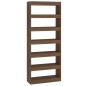 vidaXL Estantería/divisor madera ingeniería marrón roble 80x30x198 cm vidaXL Estantería/divisor madera ingeniería marrón roble 80x30x198 cm